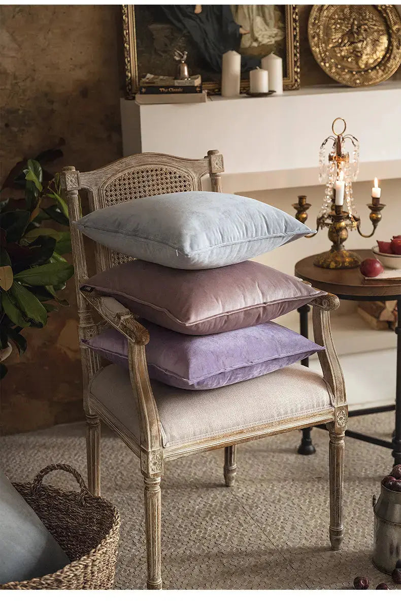 Housse Coussin Velours Chic