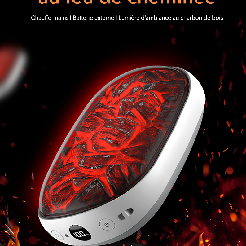 Chauffe-Mains Braise Rechargeable USB-C