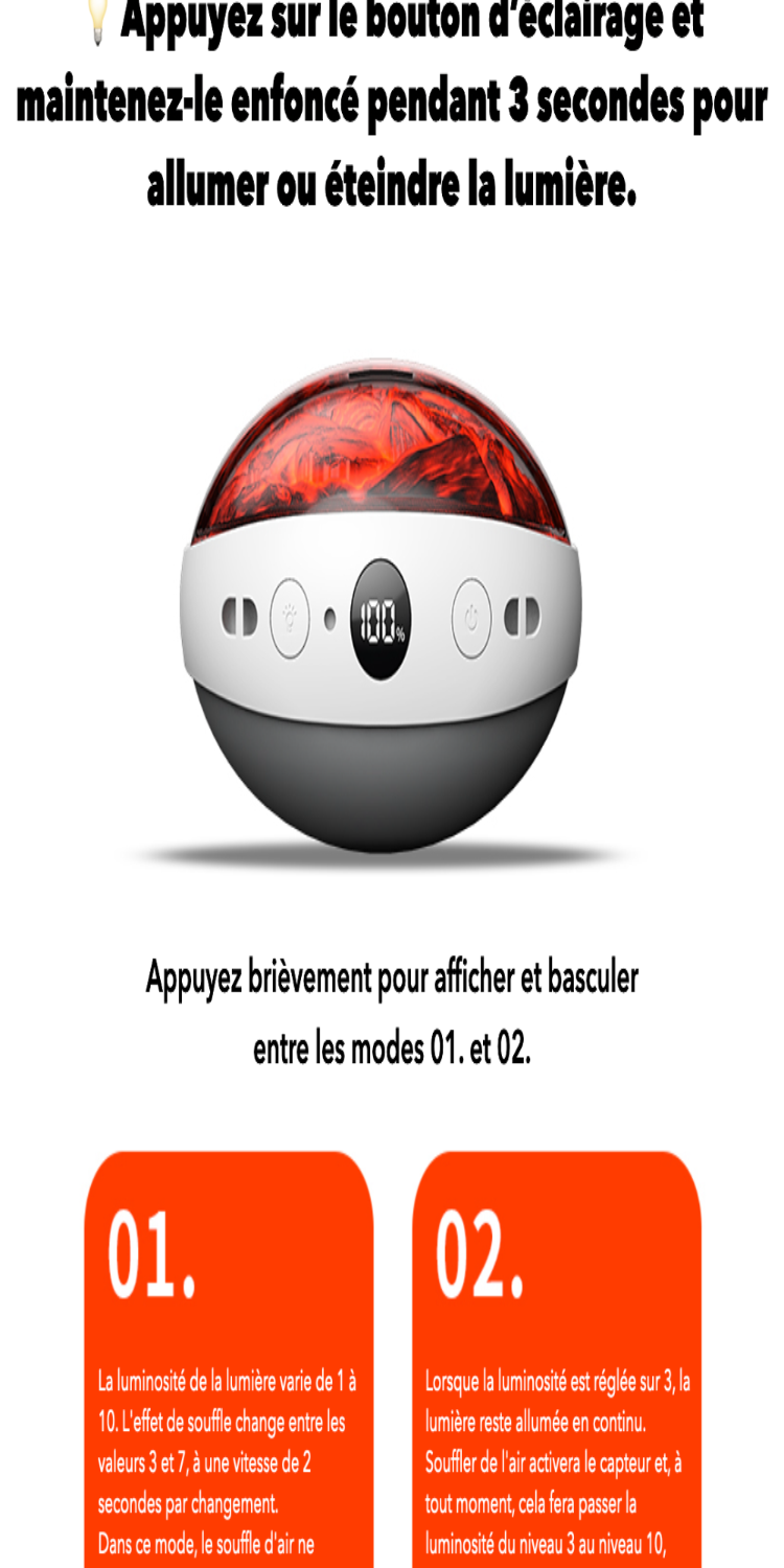 Chauffe-Mains Braise Rechargeable USB-C