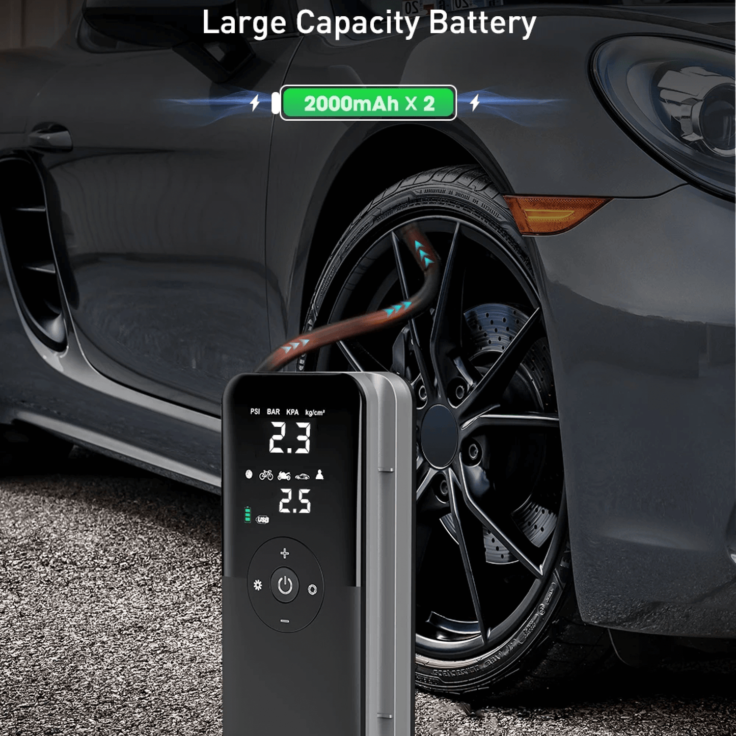 Mini Compresseur Sans Fil Rechargeable