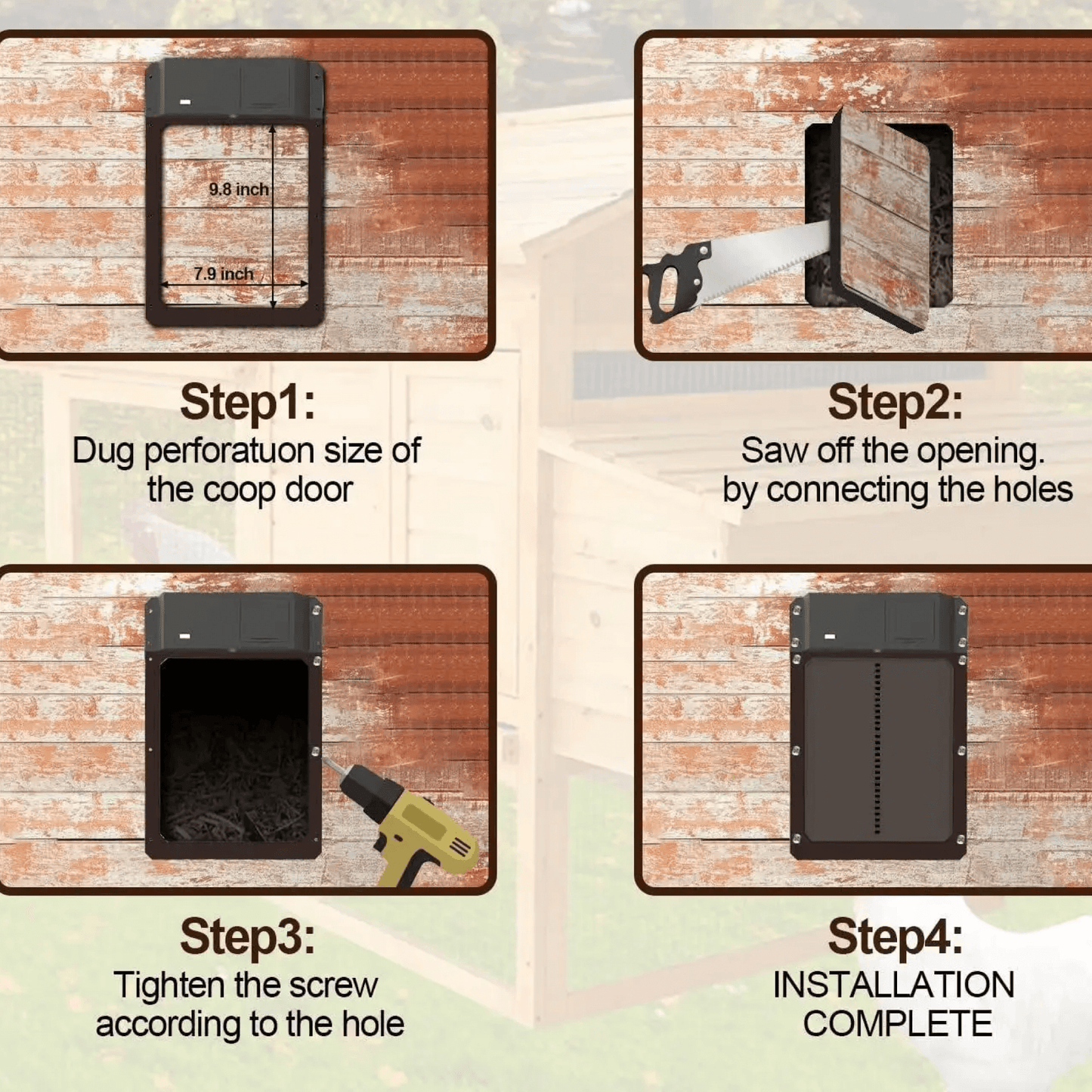Porte Poulailler Automatique Capteur Lumière