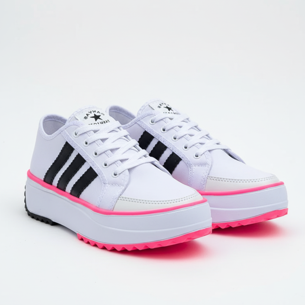 Baskets Plateforme à Lacets – Semelle Crantée – Femme