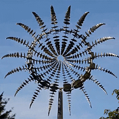 Éolienne Kinetic Métal Anti-Rouille Jardin