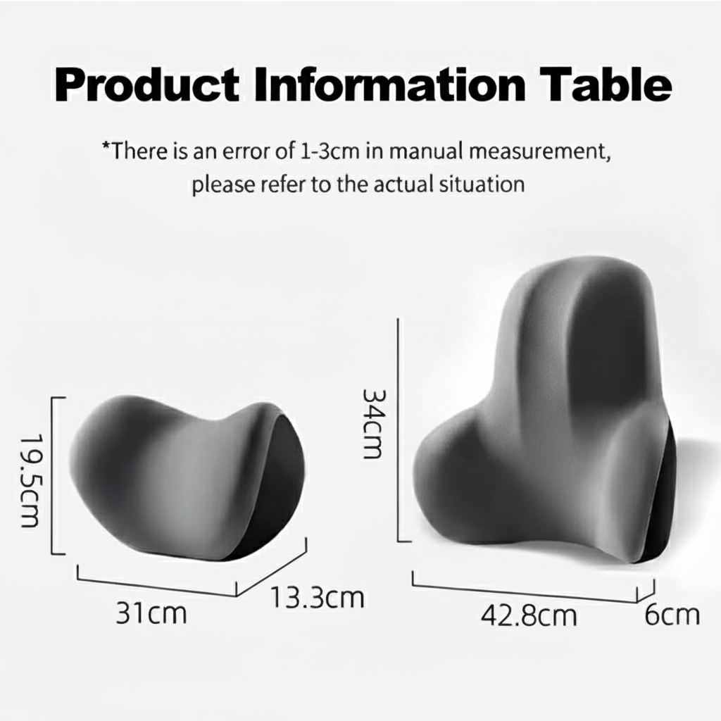 Coussin Lombaire - Mémoire de Forme – Siège Auto