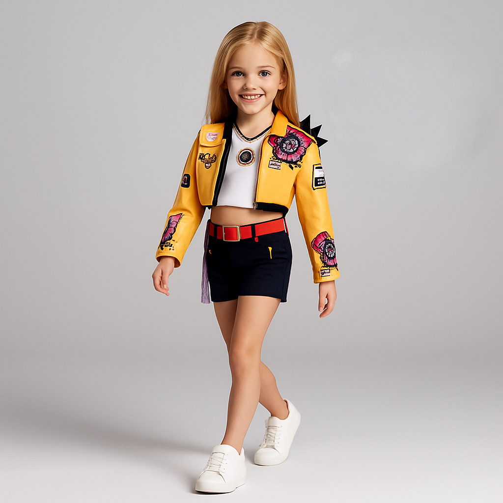 Costume Pop Démon Jaune Noir