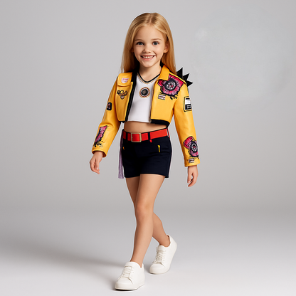 Costume Pop Démon Jaune Noir