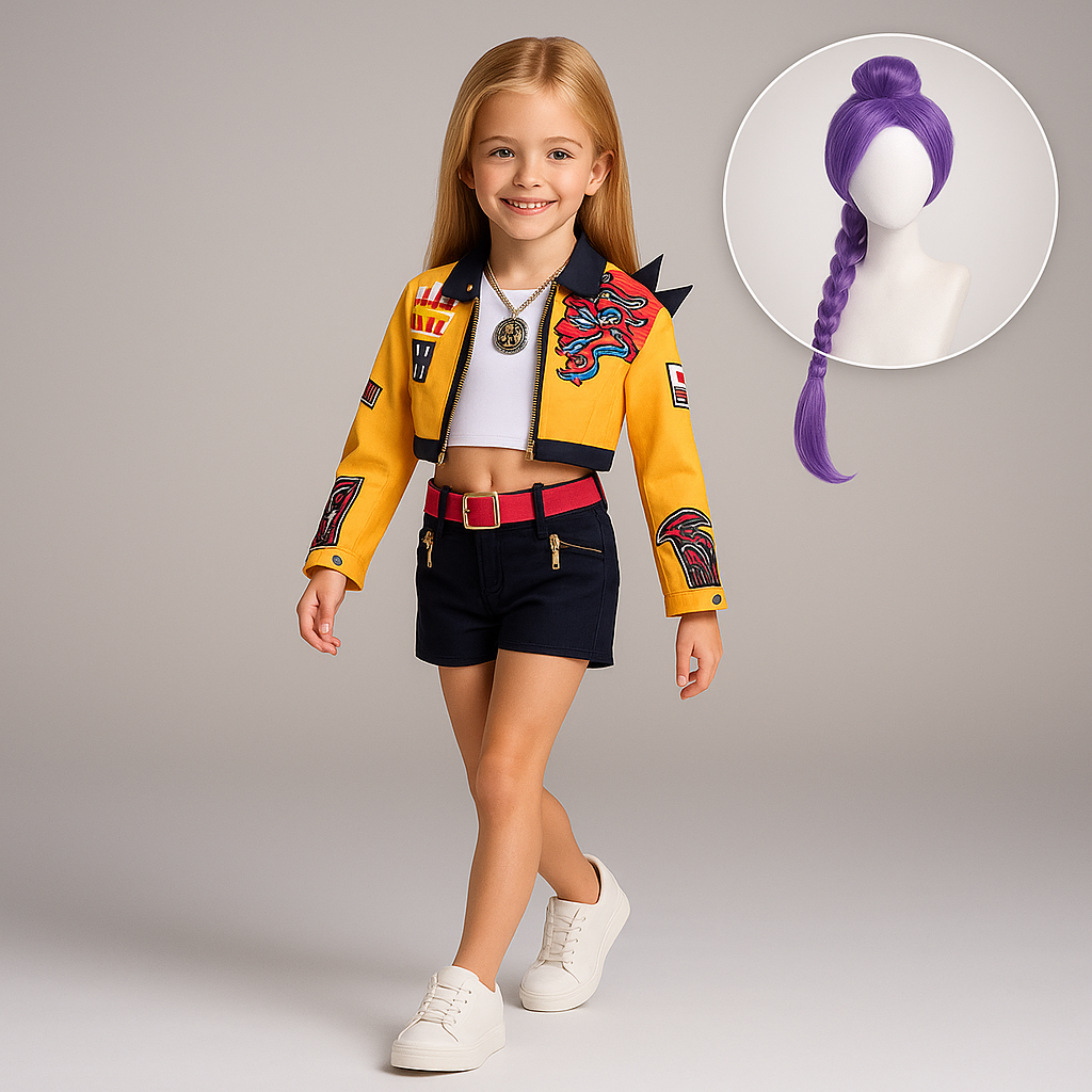 Costume Pop Démon Jaune Noir