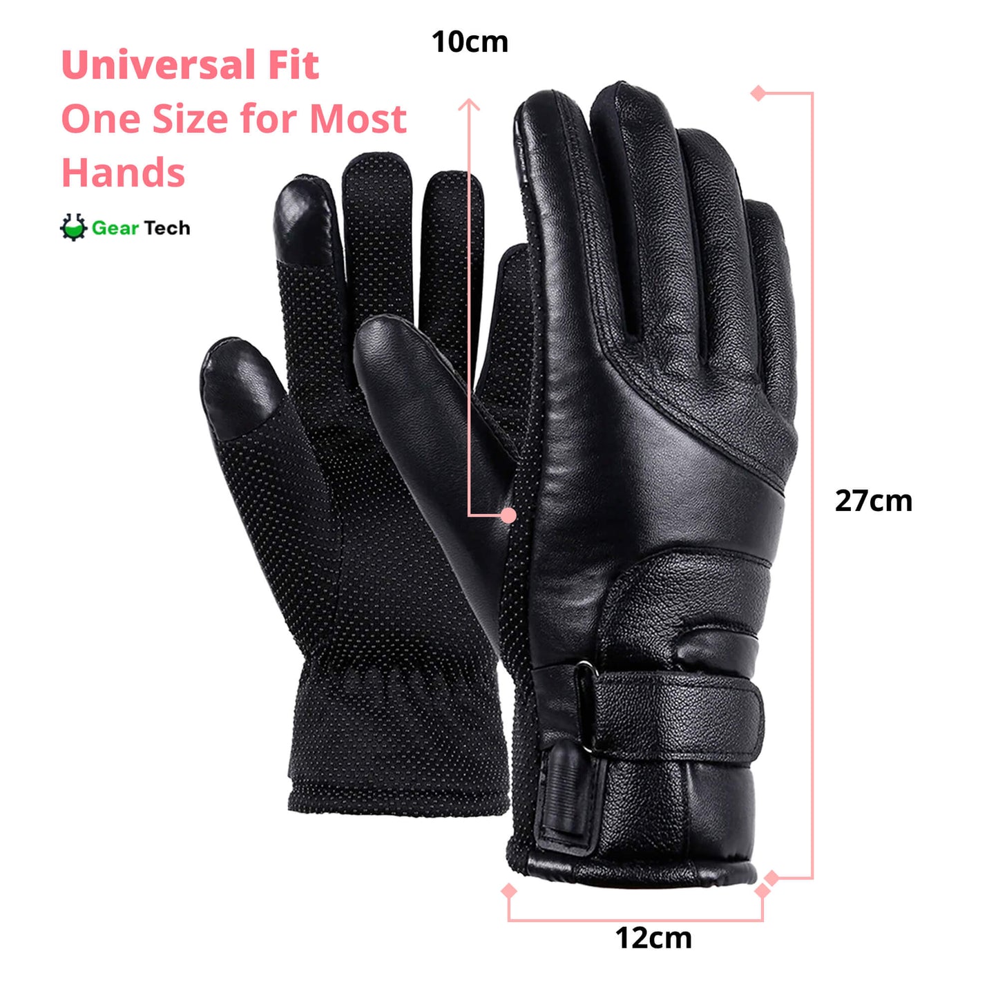 Gants Chauffants Femme USB Tactiles