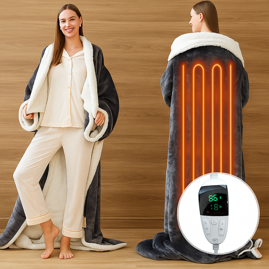 Plaid Chauffant Électrique Portable Sherpa
