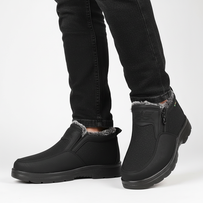 Bottines Fourrées – Zip Latéral – Hiver Homme