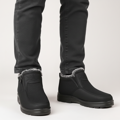 Bottines Fourrées – Zip Latéral – Hiver Homme