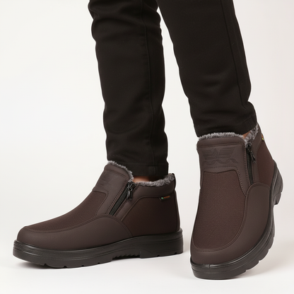 Bottines Fourrées – Zip Latéral – Hiver Homme