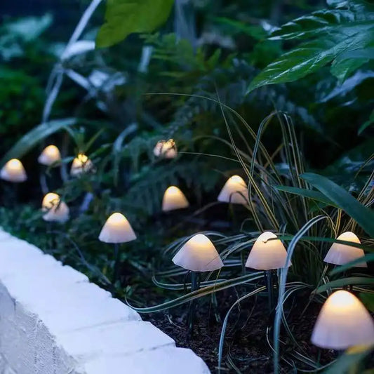 Lumières Champignon Enchantées | Illuminez Votre Jardin