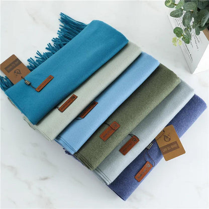 Écharpe Cachemire Femme Homme Grand Format