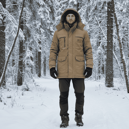 Parka Hiver Homme – Doublée – Capuche