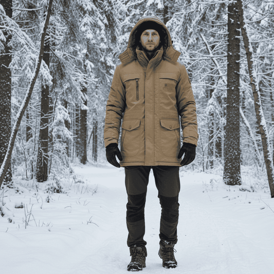 Parka Hiver Homme – Doublée – Capuche