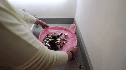 Trousse Maquillage – Ouverture Large – Cordon Réglable