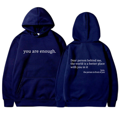 Hoodie Unisexe Message Positif