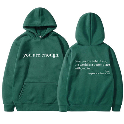 Hoodie Unisexe Message Positif