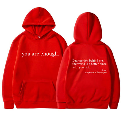 Hoodie Unisexe Message Positif