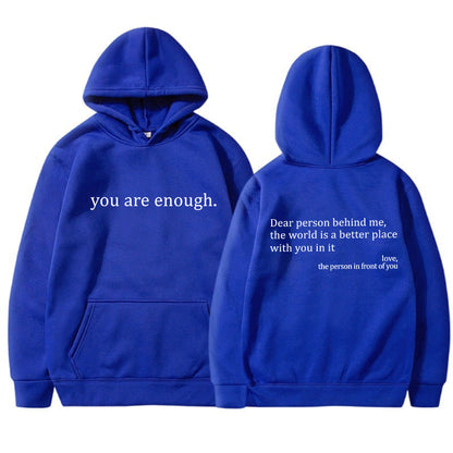 Hoodie Unisexe Message Positif
