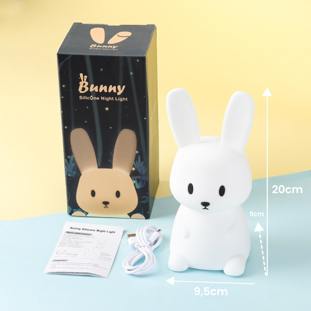 Lampe de nuit à LED Rêve d'enfant | Commande tactile, look mignon de lapin