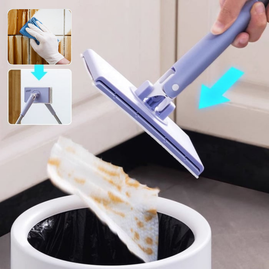 Balai de Nettoyage Rotatif 360° | Nettoyage facile des sols, murs et plafonds