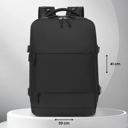 JetSet Backpack Noir | Léger, Spacieux & Parfait pour Voyager