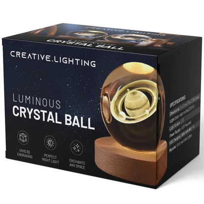 Lampe Cristal 3D Système Solaire
