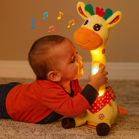 Peluche Girafe Musicale Interactive Lumineuse