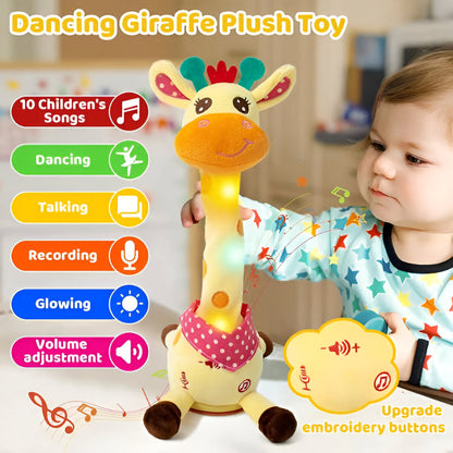 Peluche Girafe Musicale Interactive Lumineuse