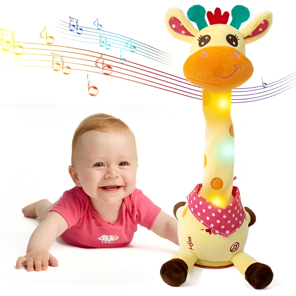 Peluche Girafe Musicale Interactive Lumineuse