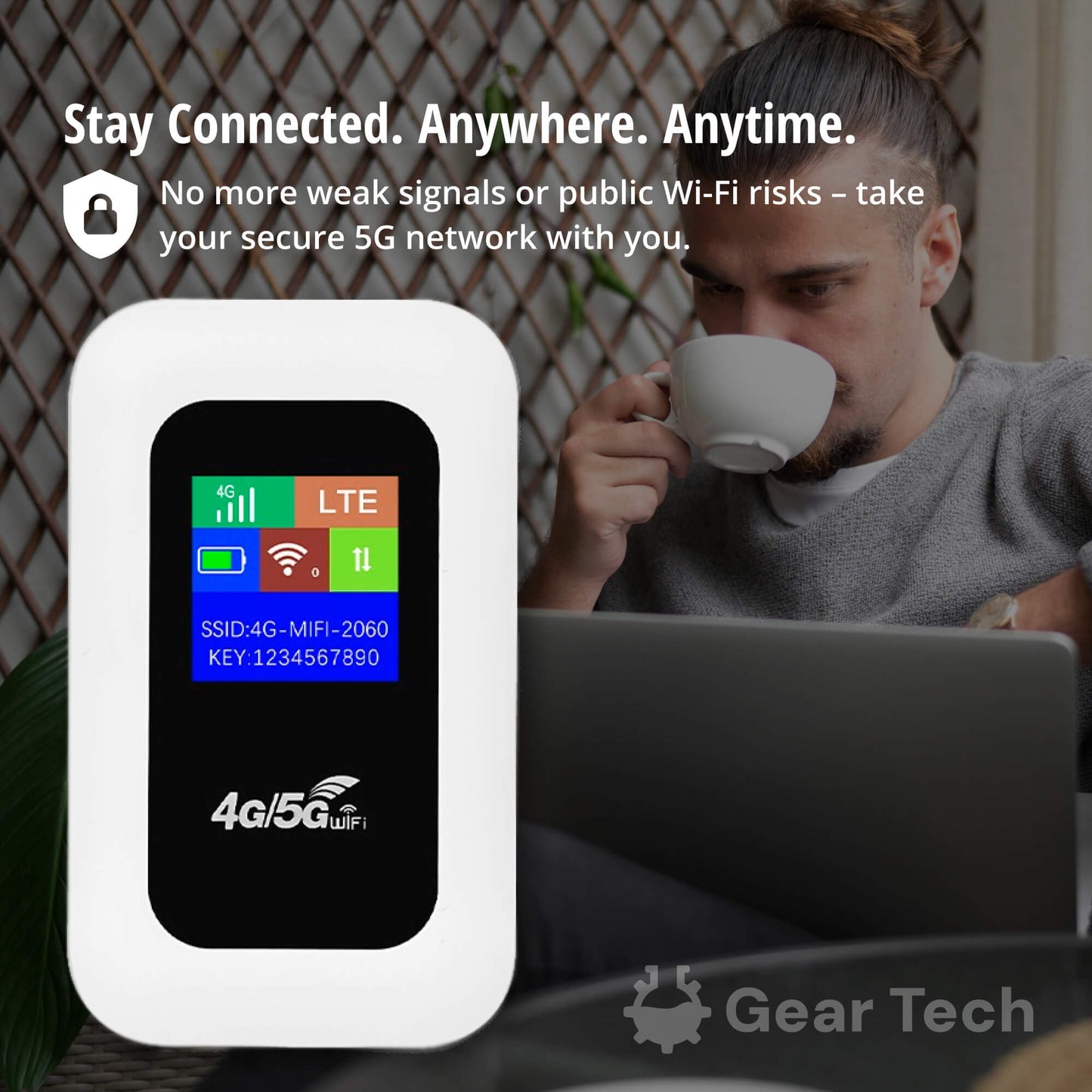 Routeur WiFi 4G Portable Voyage LED