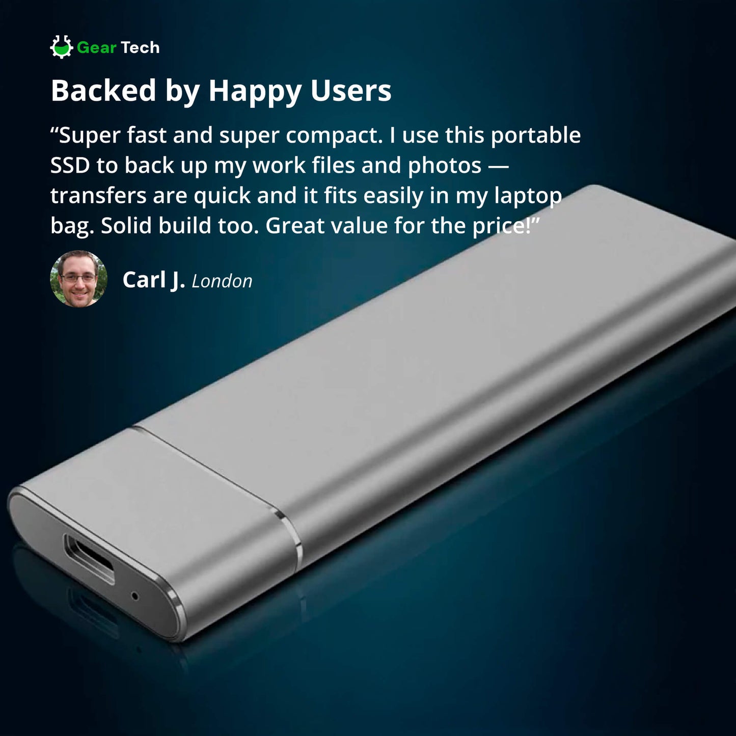 SSD Externe Portable USB-C Rapide