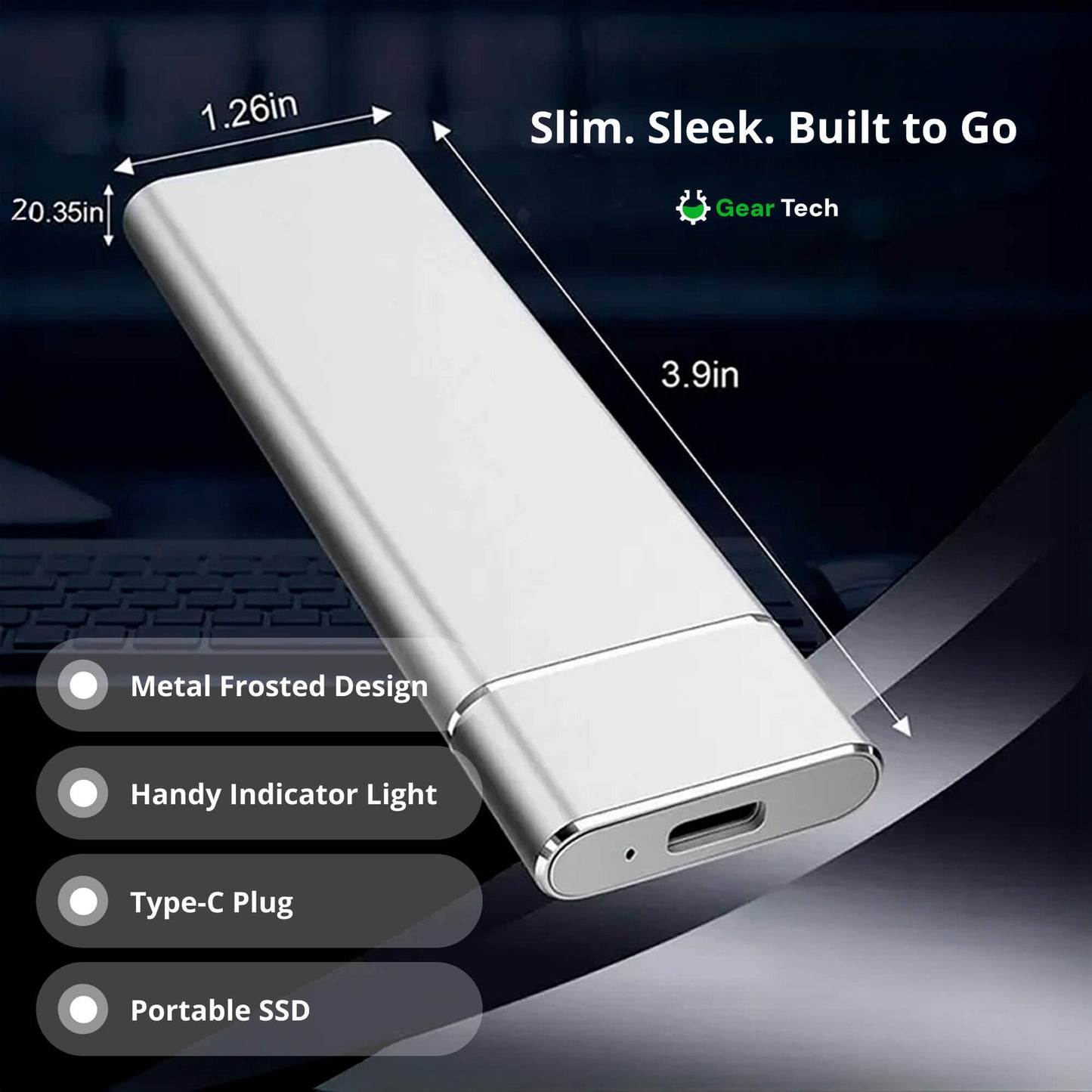 SSD Externe Portable USB-C Rapide