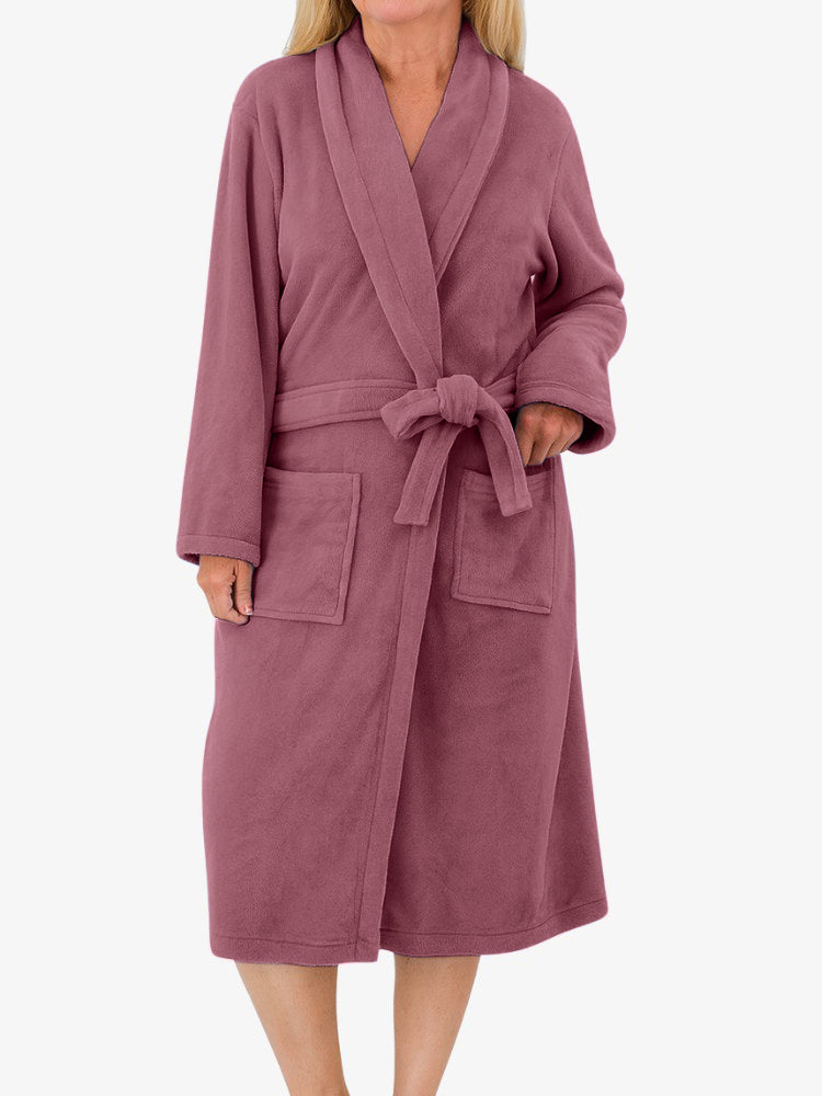 Peignoir Femme – Polaire – Ceinturé