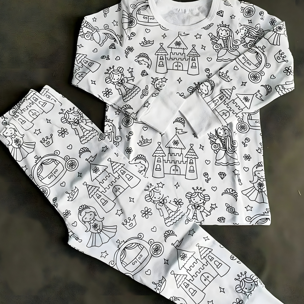 Pyjama Enfant À Colorier Coton