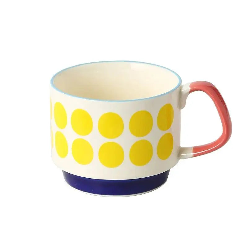 Mug Rétro en Céramique – 300 ml – Motifs