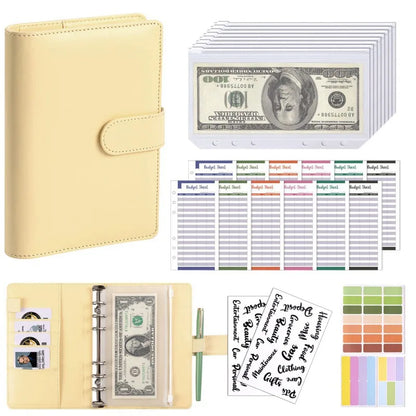 Classeur A6 Budget en Cuir Cash Stuffing | Économisez Plus Vite