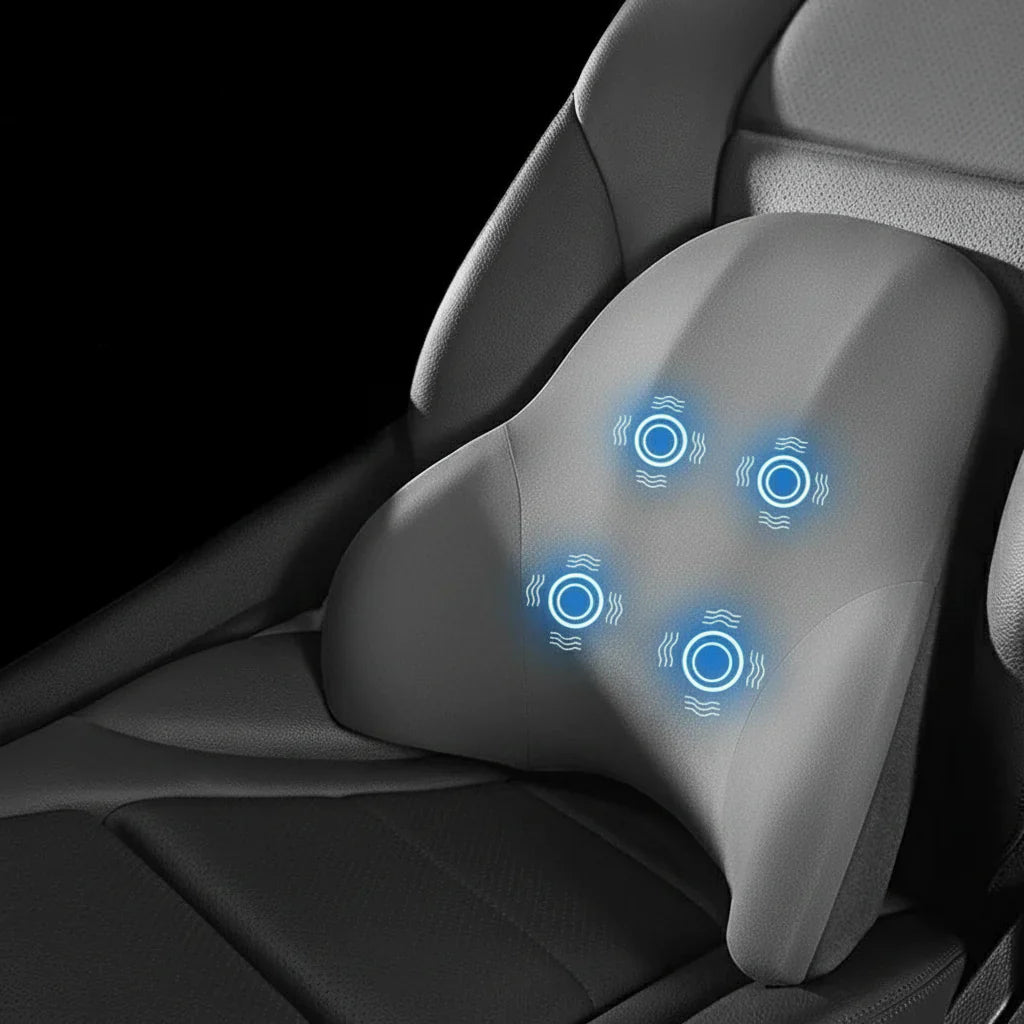 Coussin Massant Voiture – Soutien Lombaire et Cervical – Confort Premium