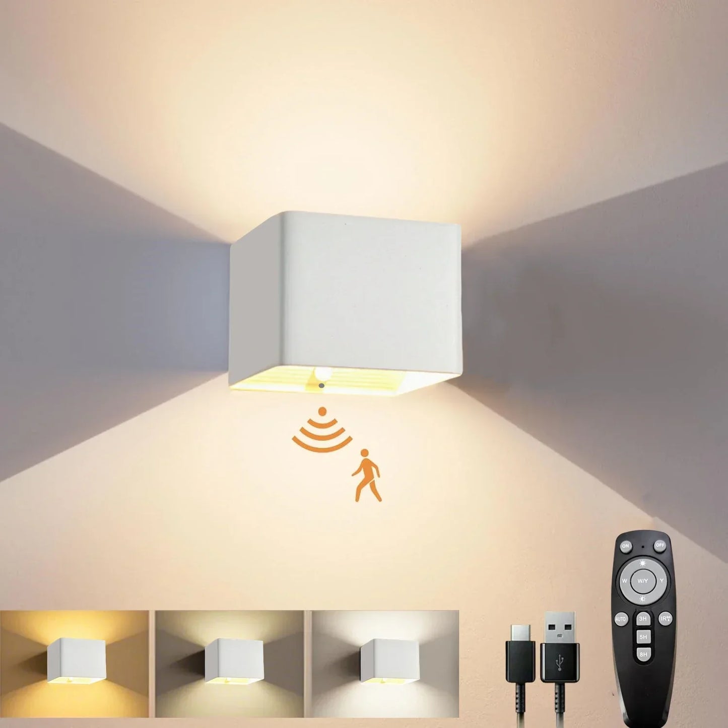 Applique Murale LED – Détecteur-Rechargeable – Intérieur