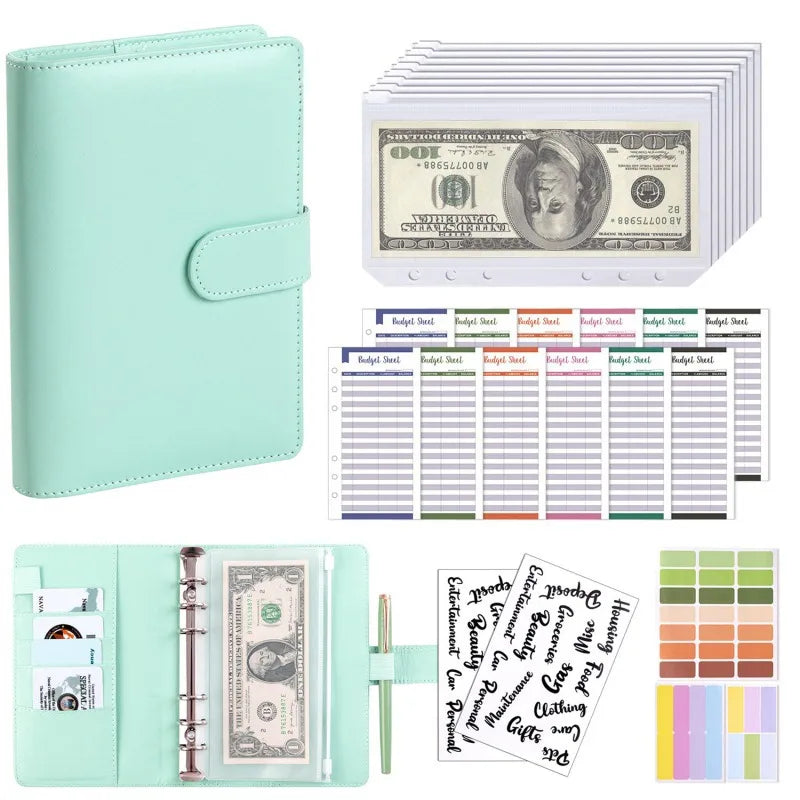 Classeur A6 Budget en Cuir Cash Stuffing | Économisez Plus Vite