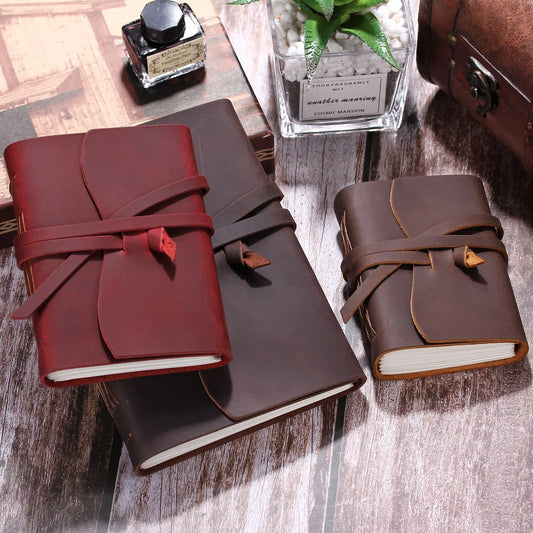 WanderCraft Carnet en Cuir | Journal Intime Vintage Fait Main
