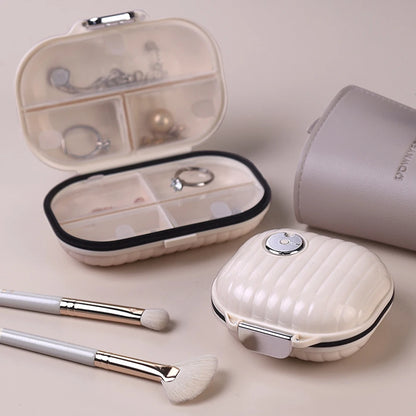 Pilulier Voyage – 4 Compartiments – Format Poche