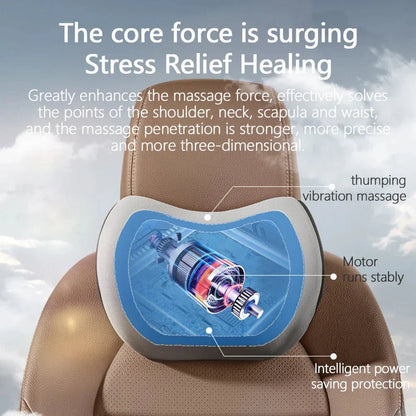 Coussin Massant Voiture – Soutien Lombaire et Cervical – Confort Premium