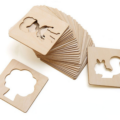 Pochoirs Dessin Enfant – Bois – Loisirs créatifs