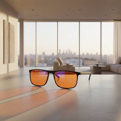 Lunettes Anti-Lumière Bleue – Verres Rouges – Sommeil