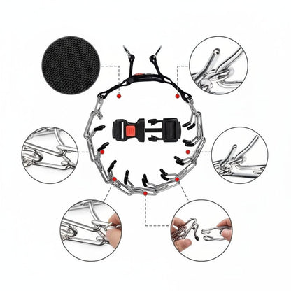 Collier de Dressage – Chaîne Acier – Réglable