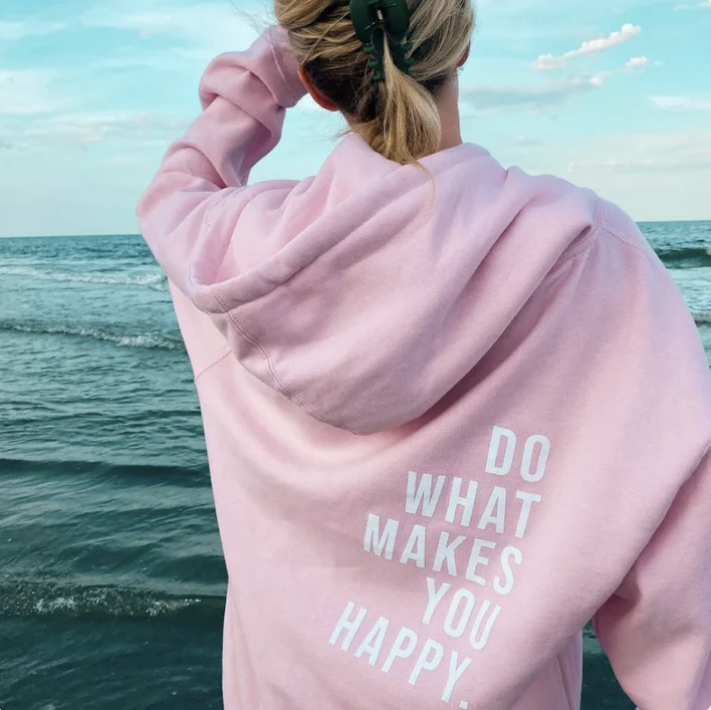 Hoodie Oversize Message Bonheur