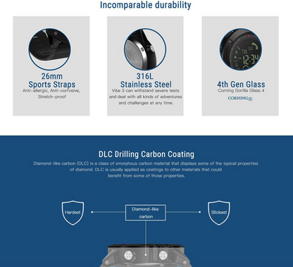 Montre Connectée Tactique Étanche Robuste